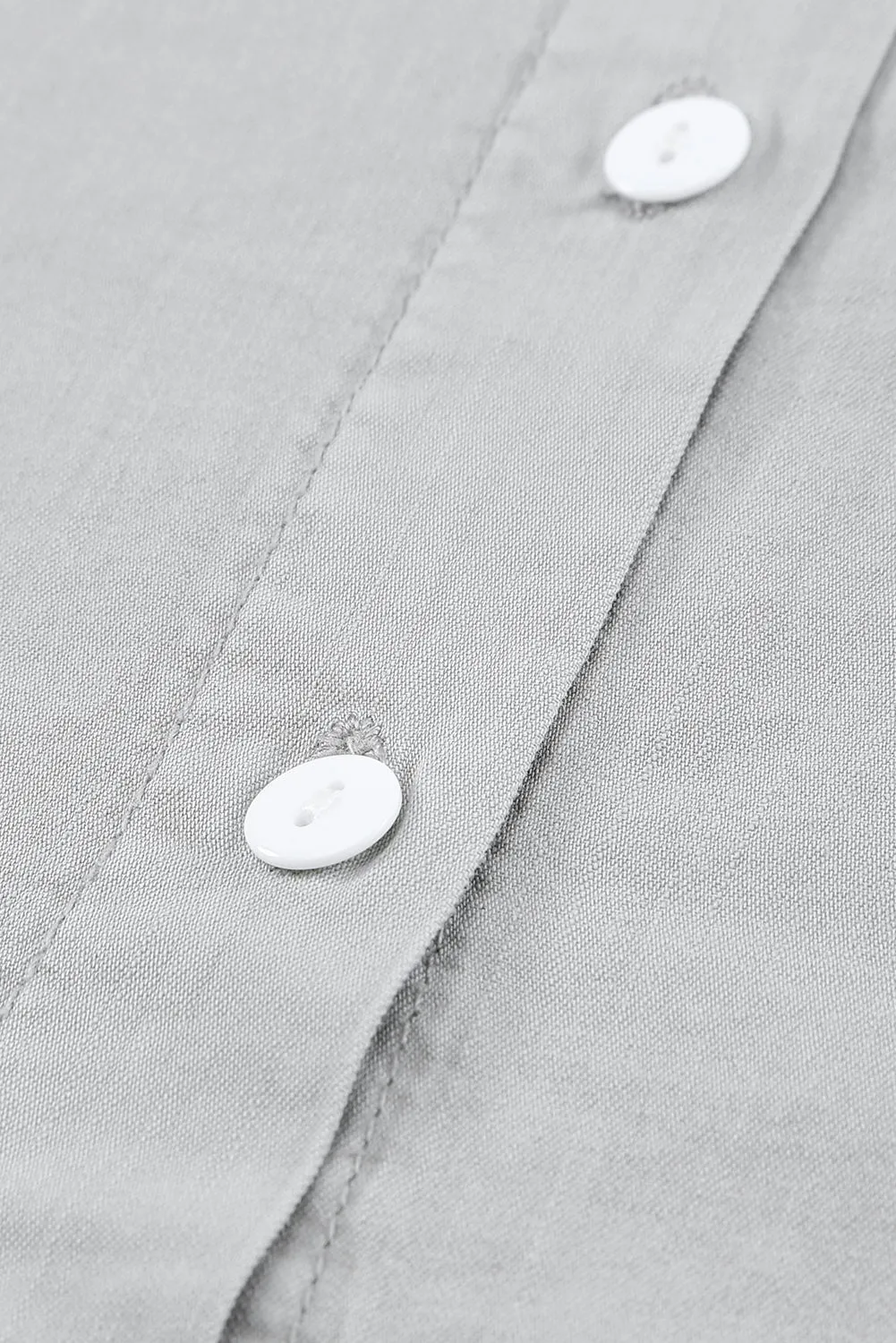 Turn-down Collar Short Sleeve Denim Shirt
