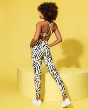 Ultra Everyday Ankle Length Leggings - Zebra Print