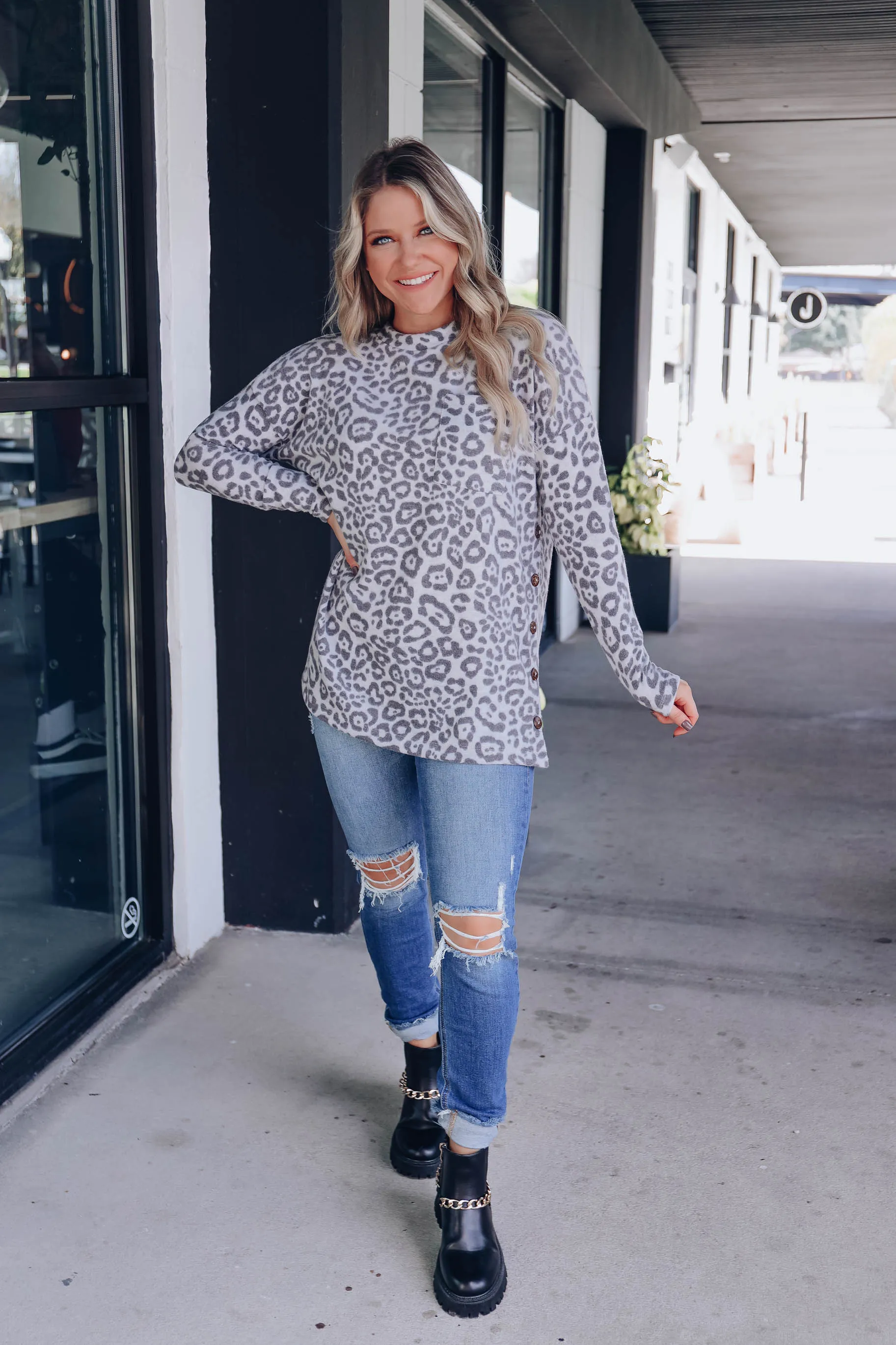 Uniquely You Leopard Print Top