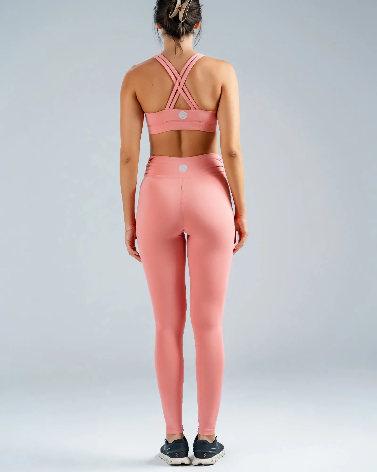 V-Line Powder Pink Sports Leggings