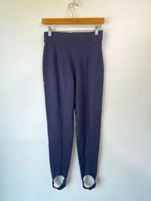 Vintage Laura Ashley Navy Stirrup Pants