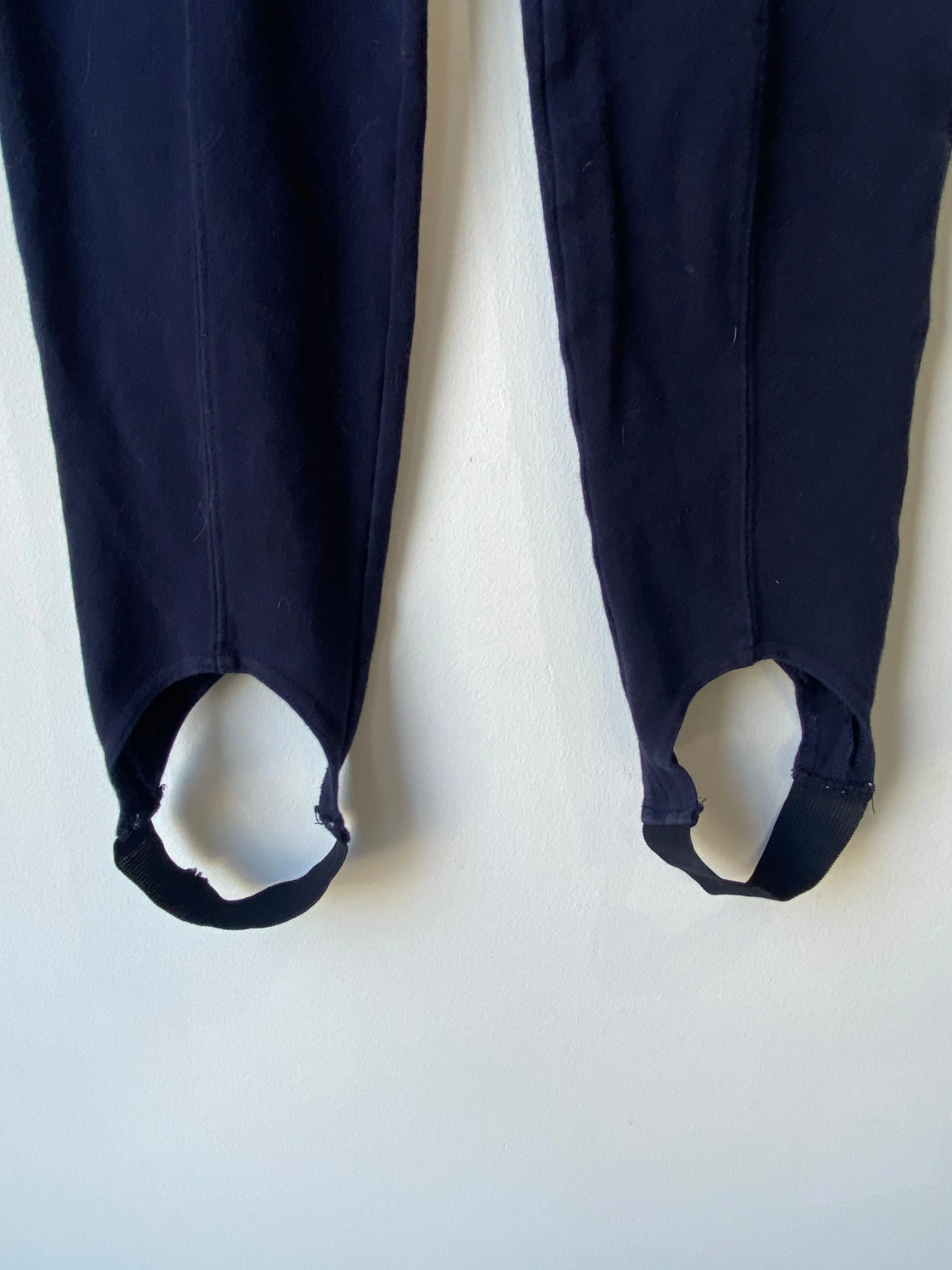 Vintage Laura Ashley Navy Stirrup Pants