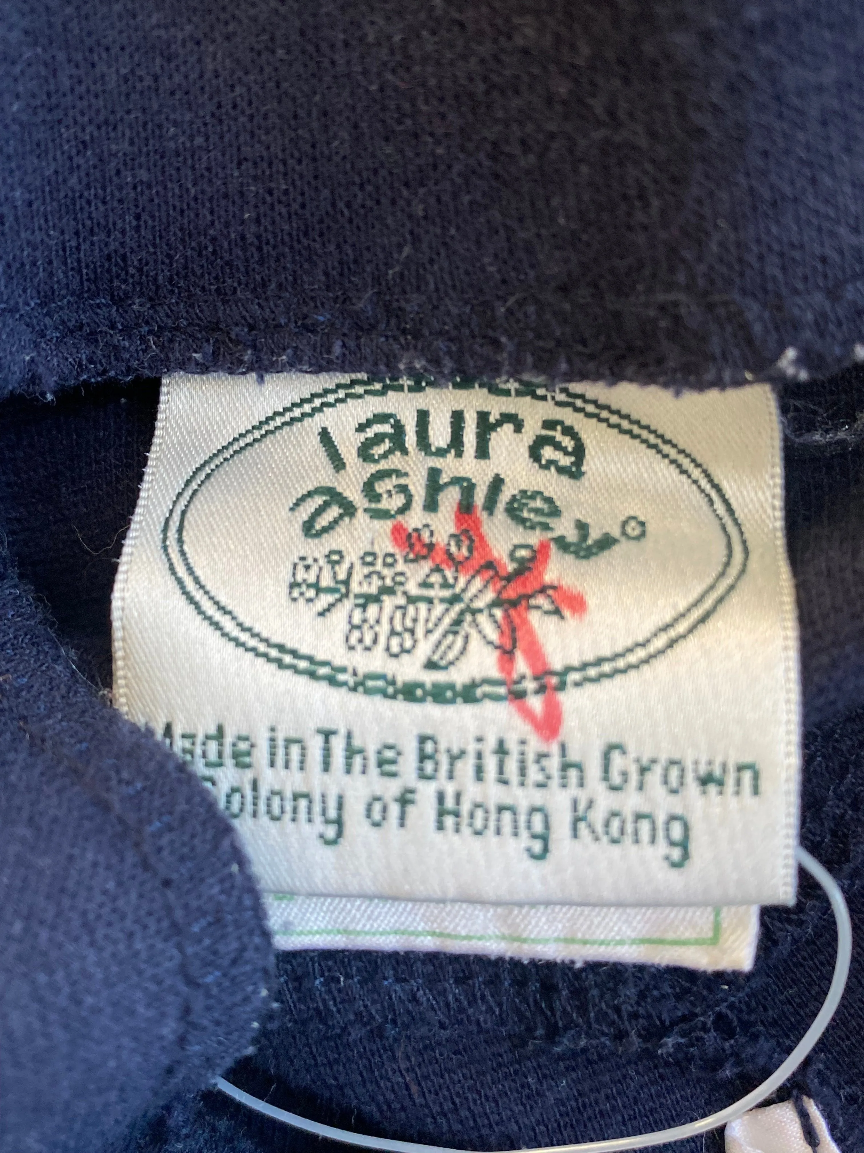 Vintage Laura Ashley Navy Stirrup Pants