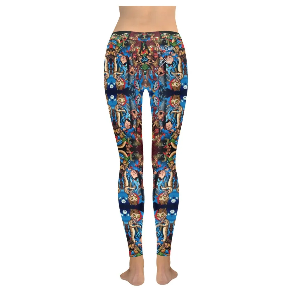 When Tigers Smoke Pipes Low Rise Leggings