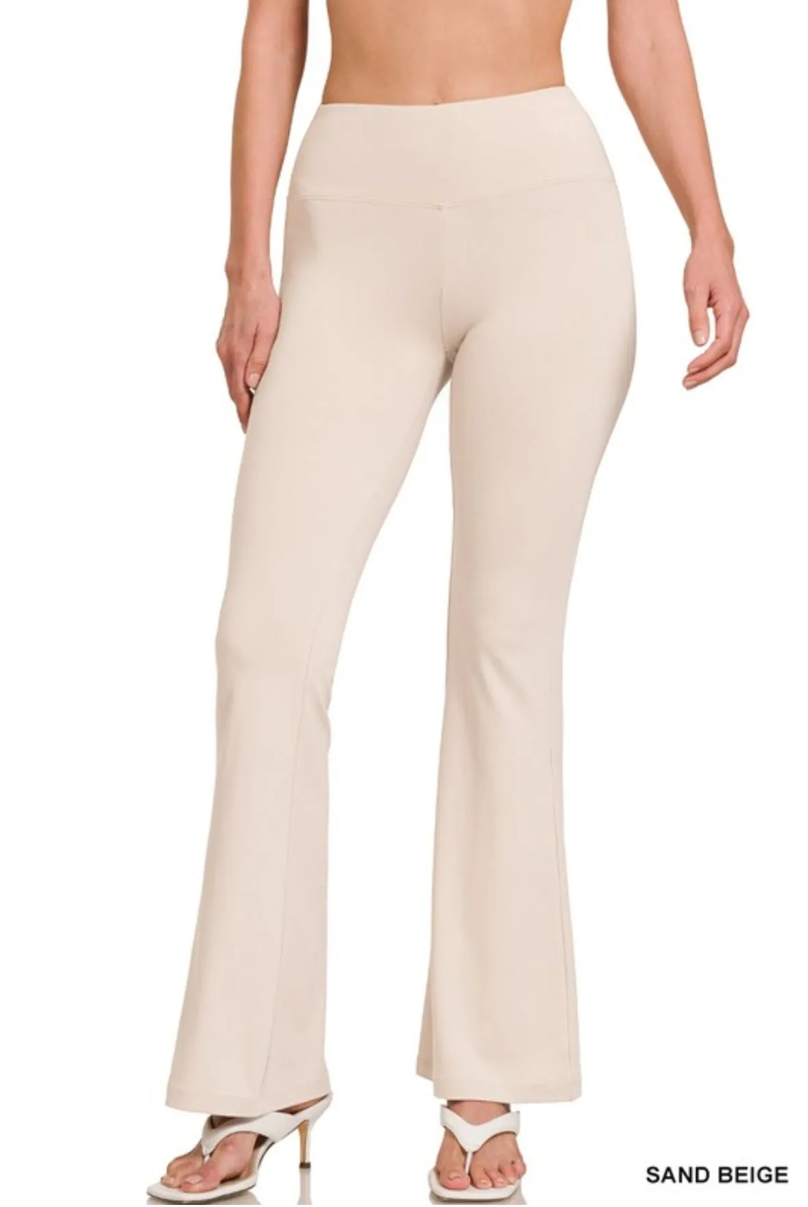 Wild & Free Buttery Soft Leggings (black and cream/beige)