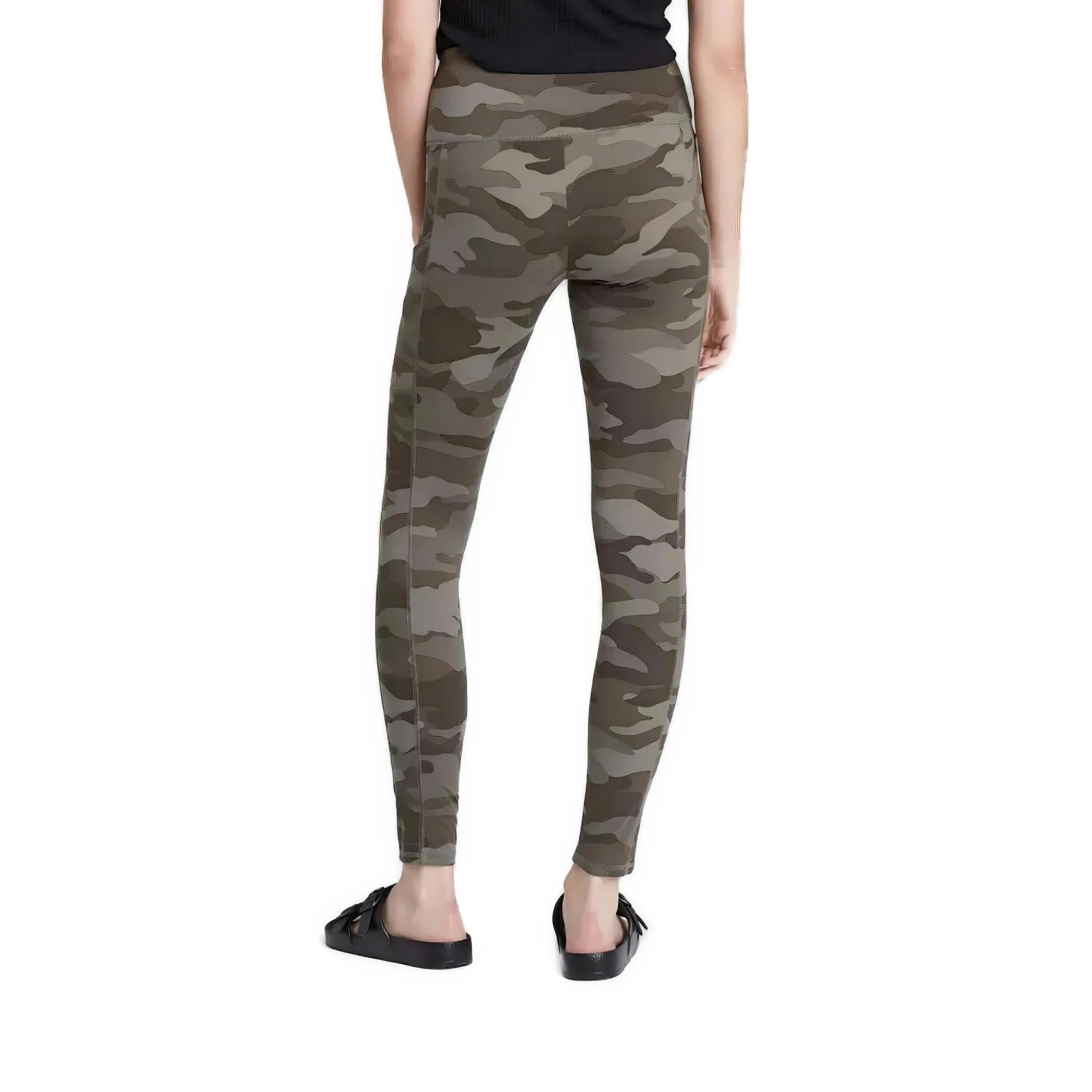 Wild Fable Ultra Soft High-Waisted Leggings with Pockets - Green Camo