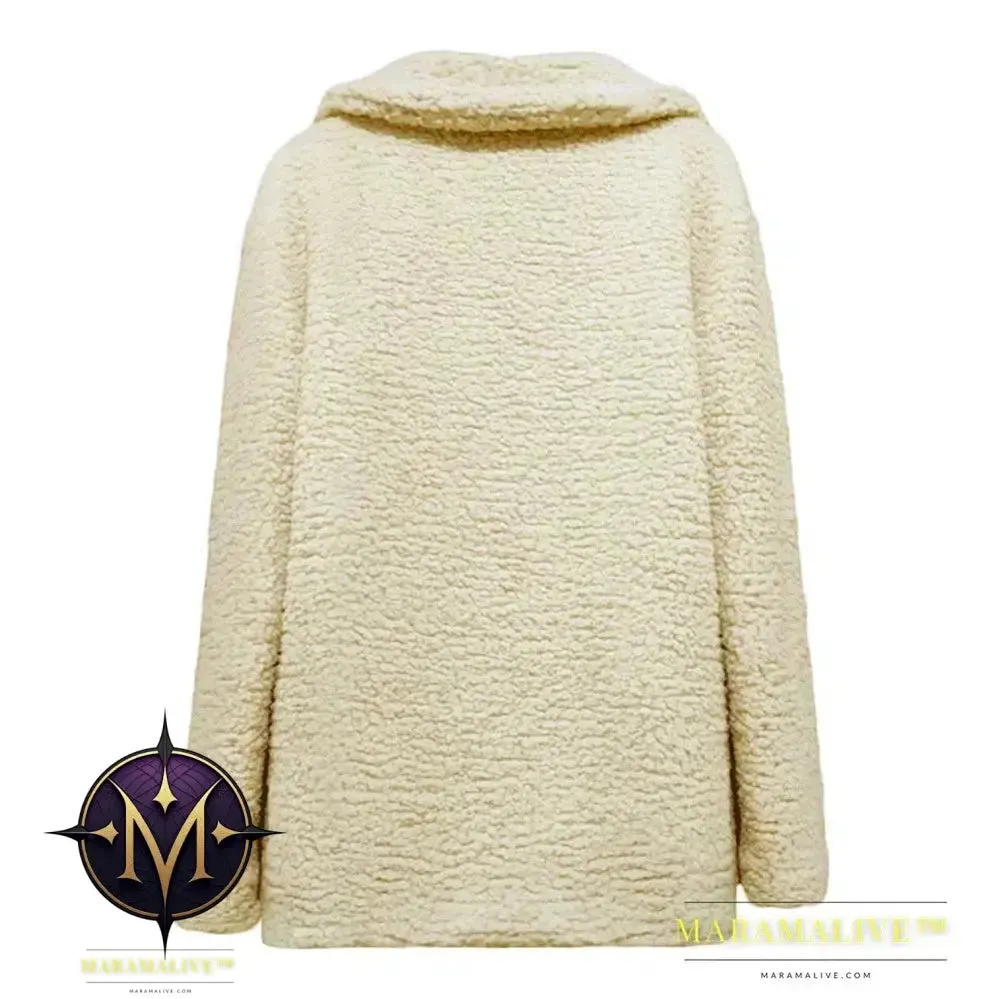 Women Faux Fur Coat Warm Autumn Winter Teddy Female Casual Coat Oversized Soft Fluffy Fleece Jackets Overcoat