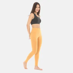 Women's Leggings | High Waist | Ankle Length | Cotton-Elastane Blend | Non-See-Through | Gusset Crotch Prevents Ripping