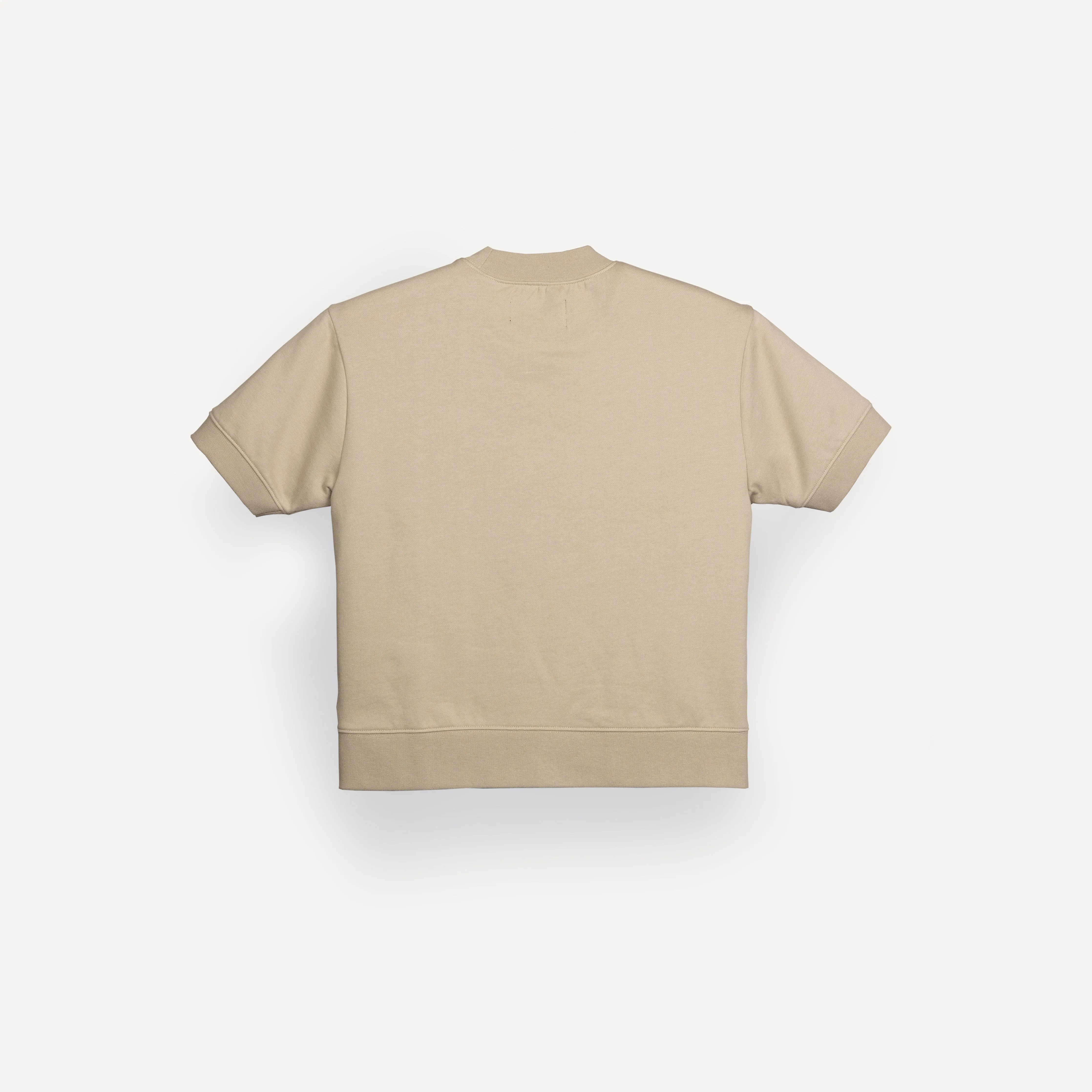 Womens Oversized Fleece Tee Shirt - Oatmeal