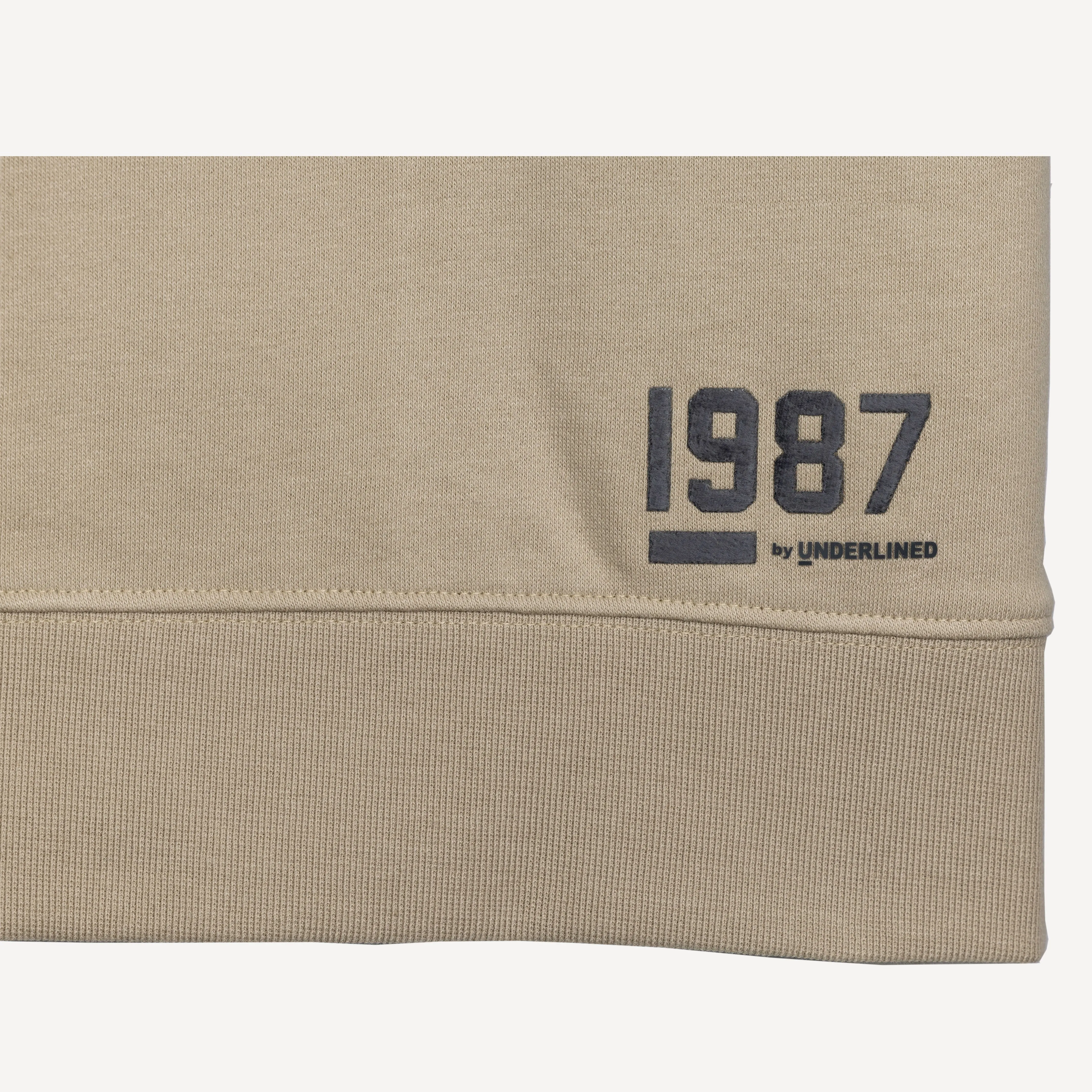 Womens Oversized Fleece Tee Shirt - Oatmeal