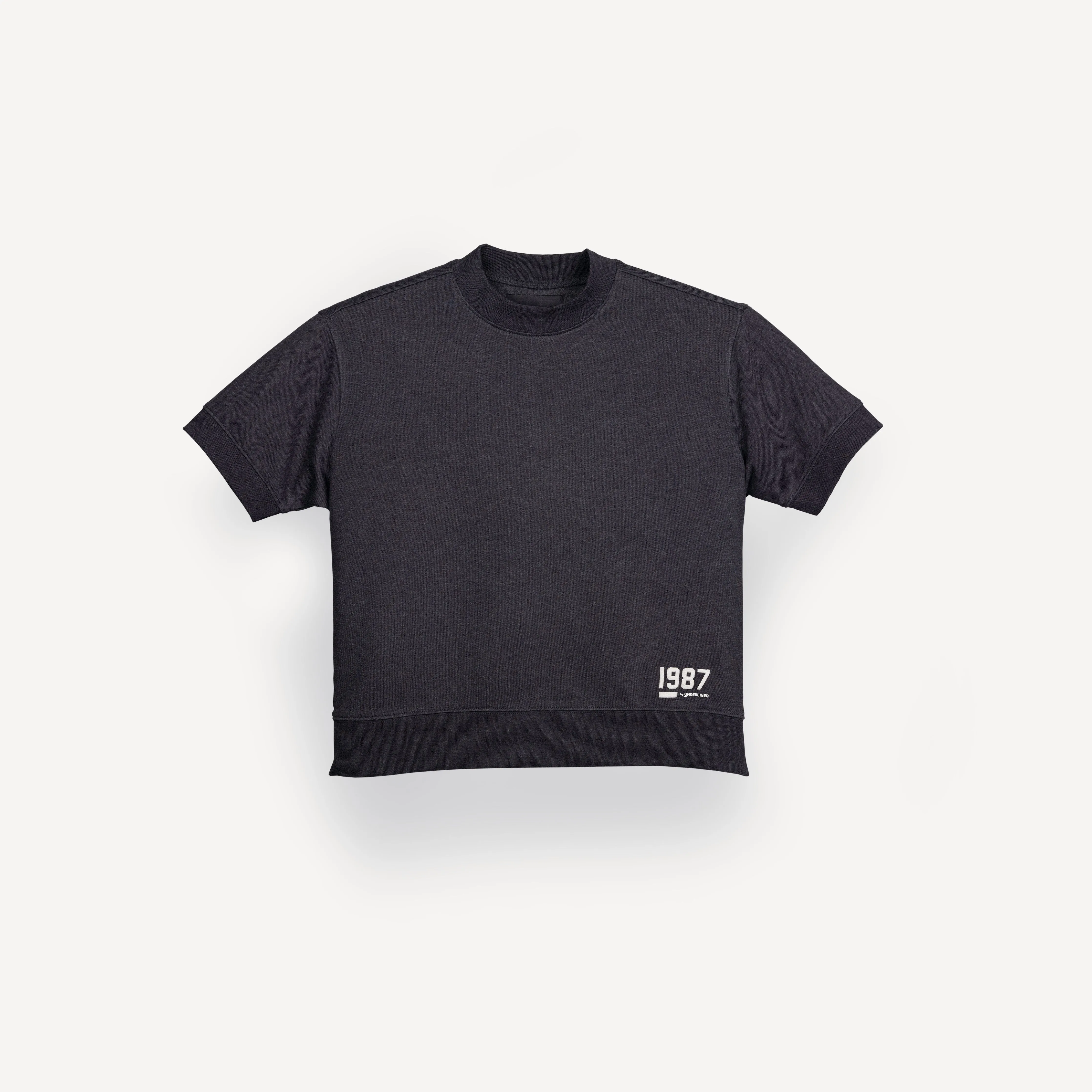 Womens Oversized Fleece Tee Shirt - Woodland Grey