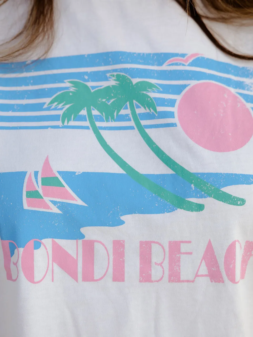 Women's Sail Away Oversized Tee (Ecru)
