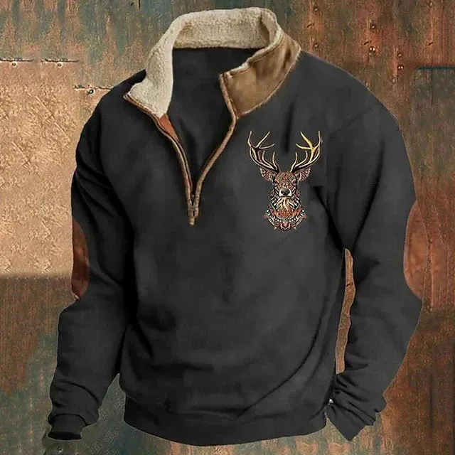 Zeke Quarter-Zip Sweater – Rustic Charm & Everyday Comfort