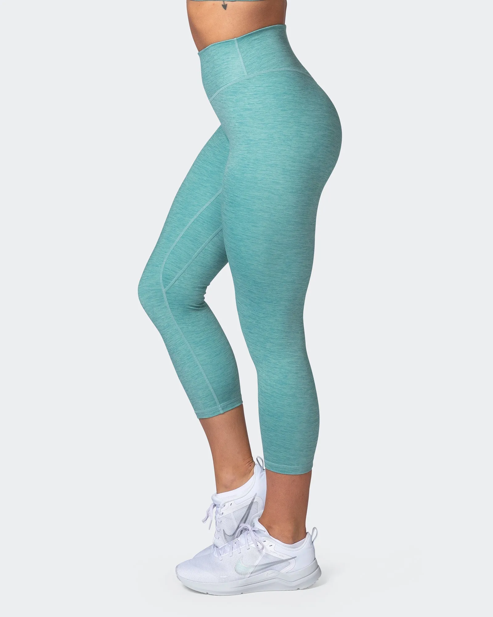 Zero Rise Everyday 7/8 Leggings - Dusty Jade Marl