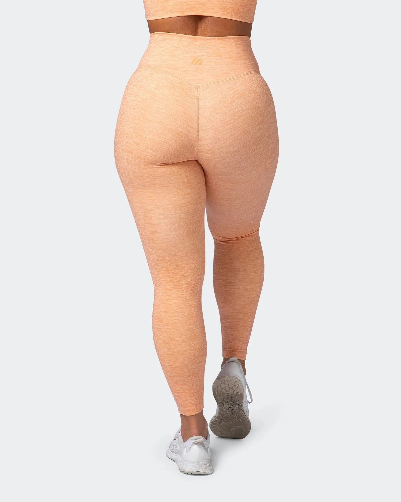 Zero Rise Everyday Ankle Length Leggings - Apricot Marl