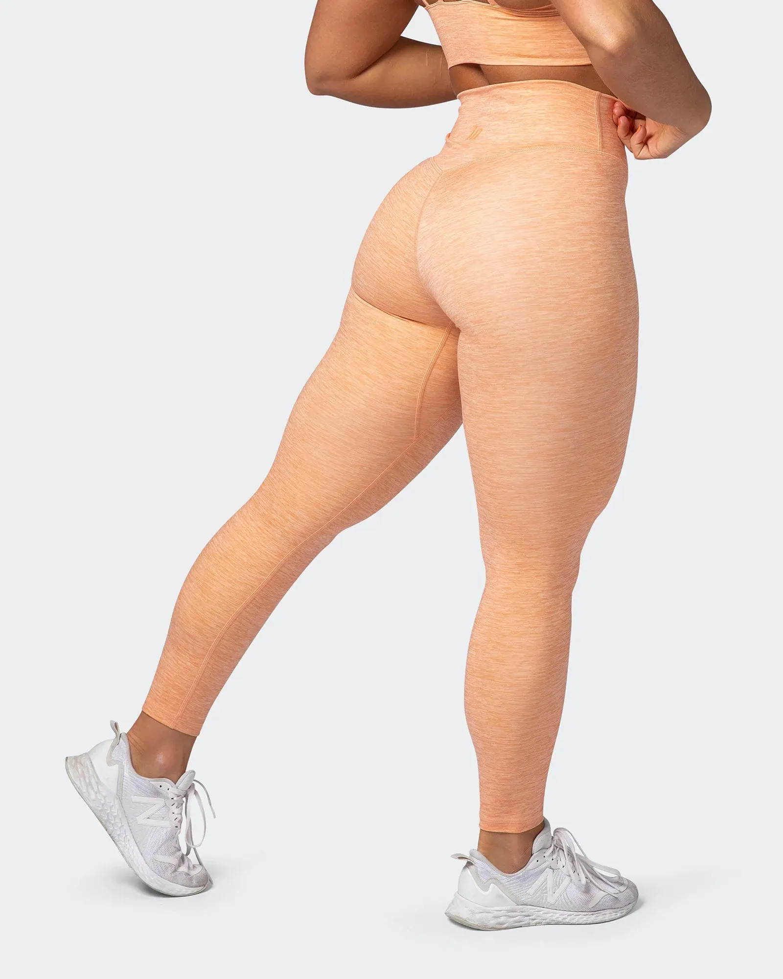 Zero Rise Everyday Ankle Length Leggings - Apricot Marl