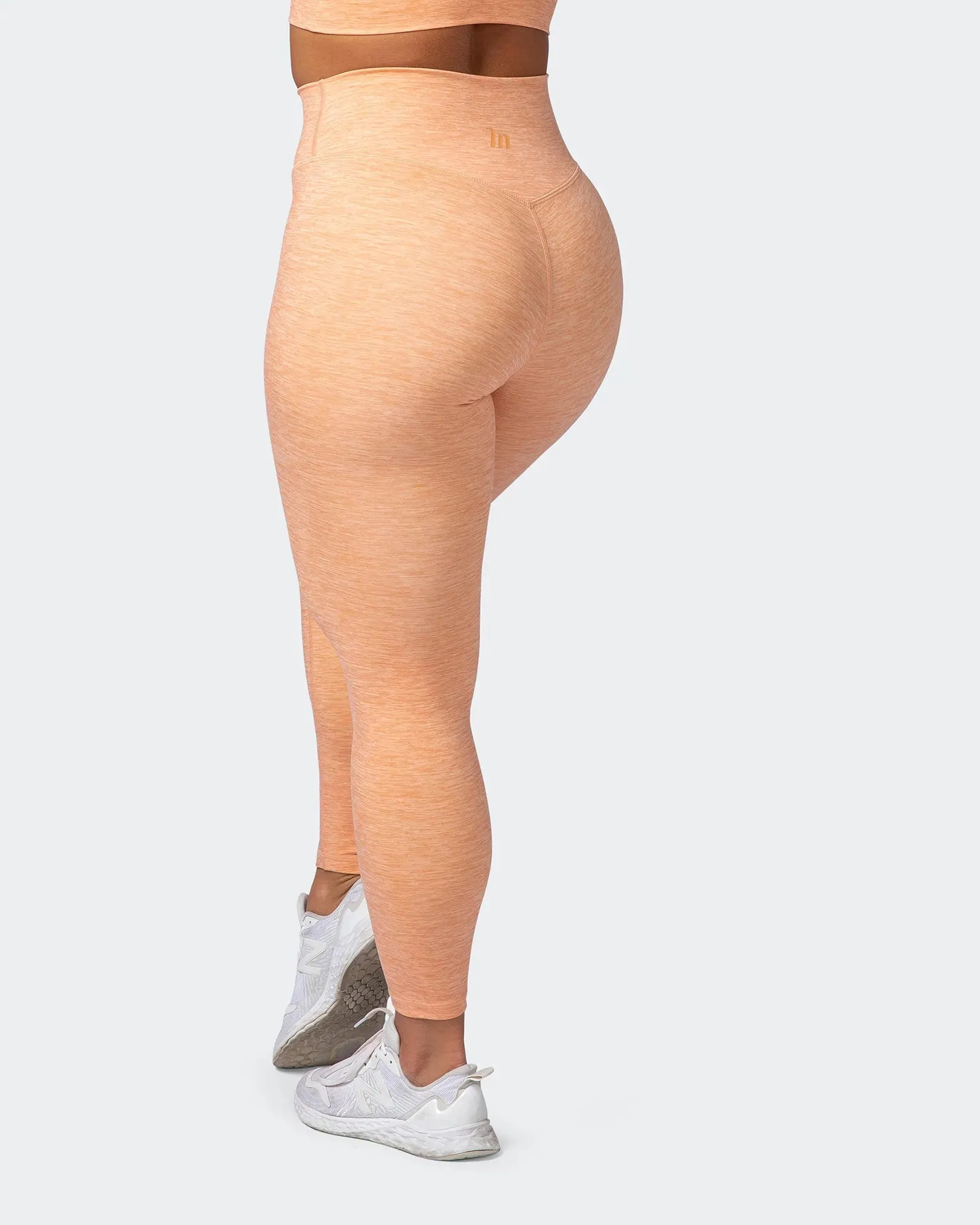 Zero Rise Everyday Ankle Length Leggings - Apricot Marl