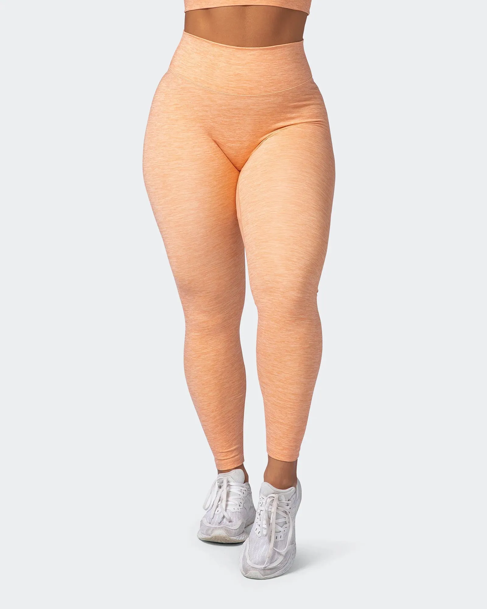 Zero Rise Everyday Ankle Length Leggings - Apricot Marl