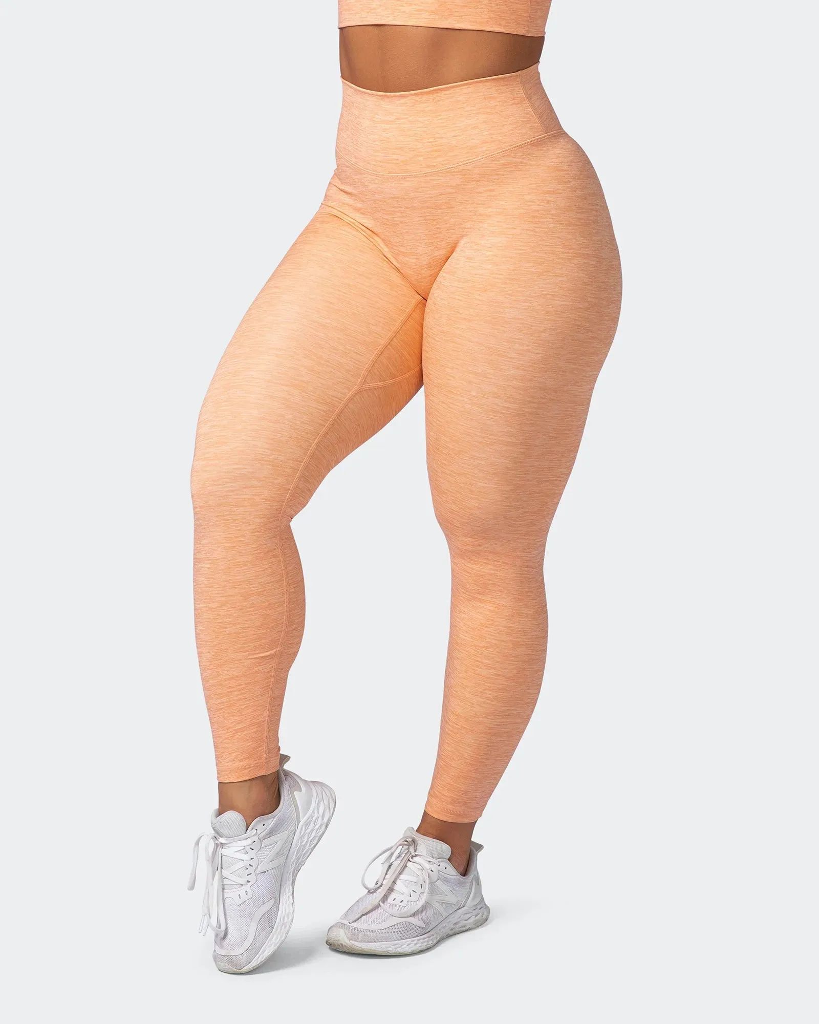 Zero Rise Everyday Ankle Length Leggings - Apricot Marl
