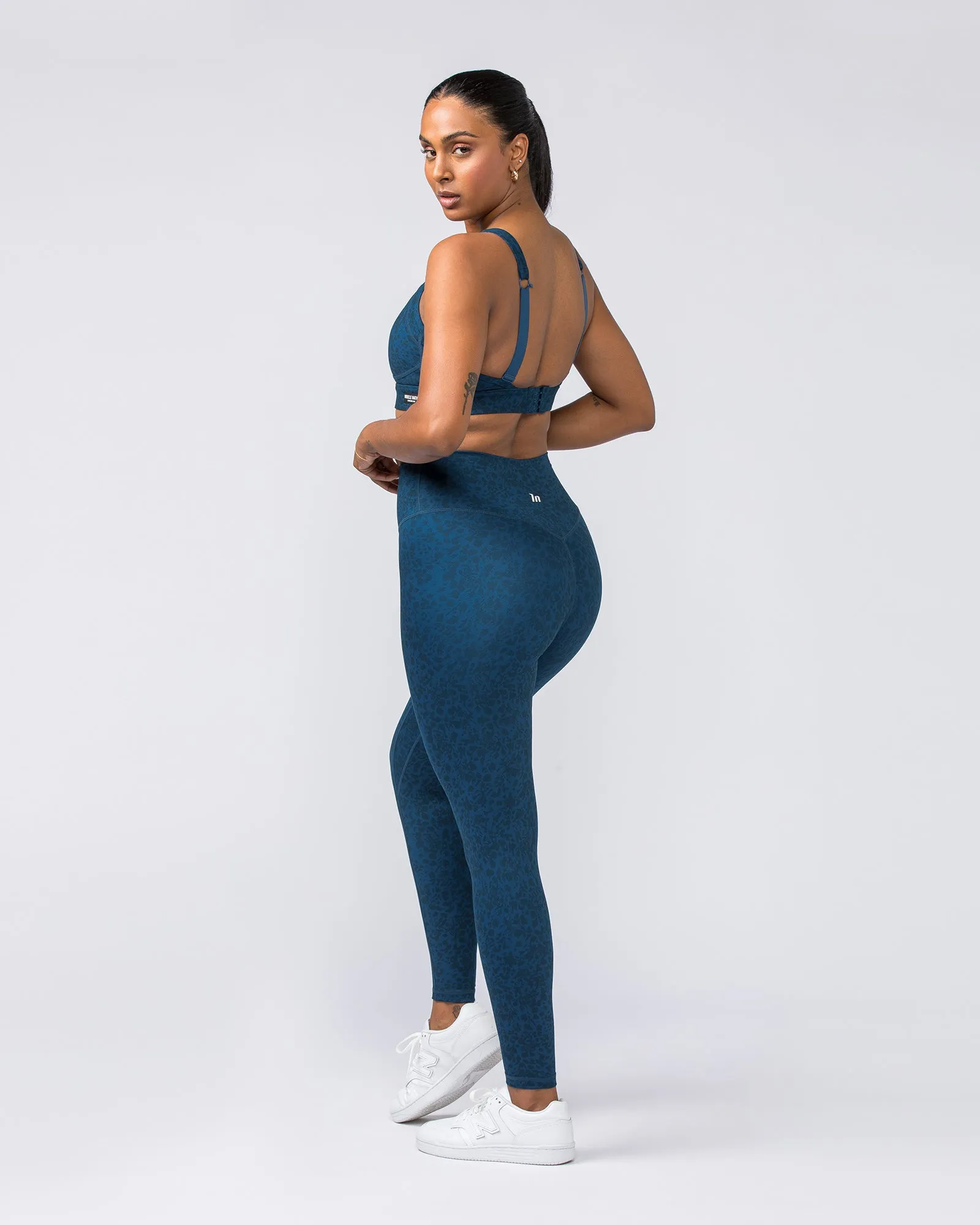 Zero Rise Everyday Ankle Length Leggings - Pacific Abstract Print